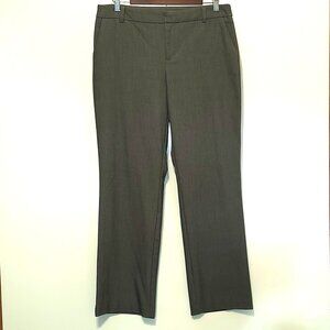 Women's Charter Club Classic Fit Straight Leg Gray Dress Pants in Size 10